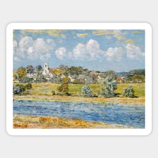 Landscape at Newfields, New Hampshire by Childe Hassam Sticker